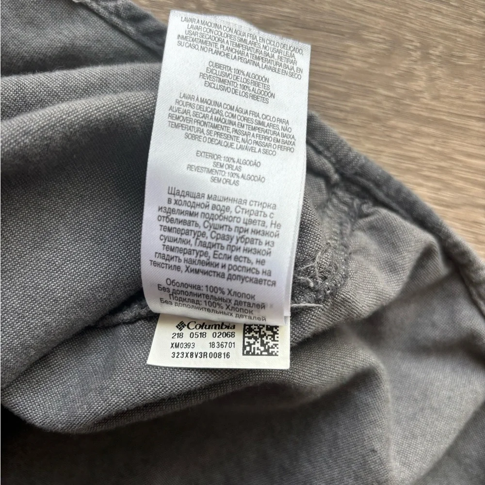 Gray Columbia Plaid L/S Button-Up Shirt Sz.M - Picture 4 of 5